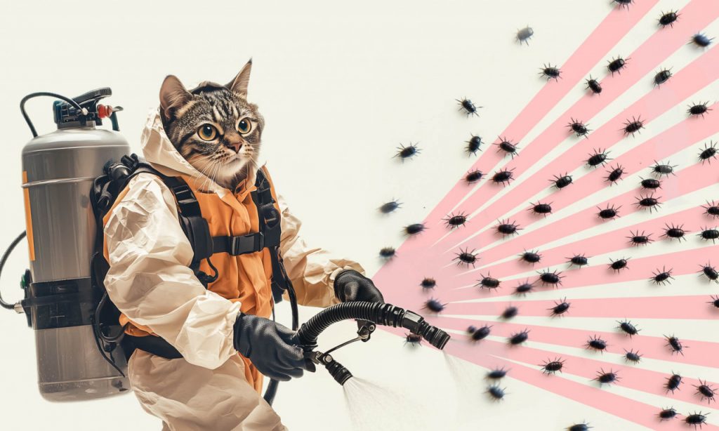 Паразиты у кошки: боремся с блохами и клещами